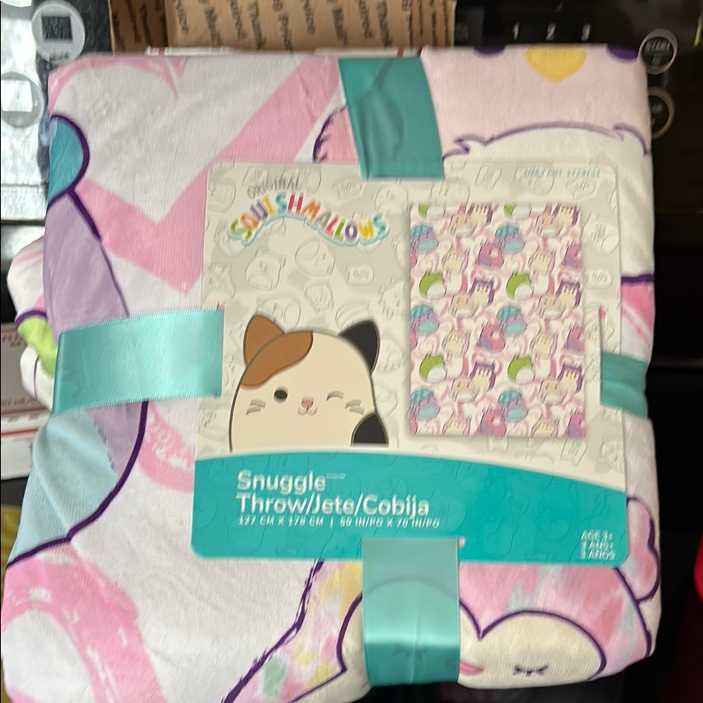 Squishmallows Snuggle Throw Blanket